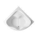Badewanne Selma 150x150 cm Antirutsch Eckwanne Acrylwanne + Siphon Viega ) (id: 2213)