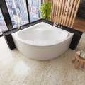 Badewanne Selma 150x150 cm Antirutsch Eckwanne Acrylwanne + Siphon Viega ) (id: 2213)