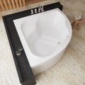 Badewanne Selma 150x150 cm Antirutsch Eckwanne Acrylwanne + Siphon Viega ) (id: 2213)