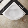 Badewanne Selma 150x150 cm Antirutsch Eckwanne Acrylwanne + Siphon Viega ) (id: 2213)
