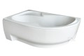 Badewanne Eckwanne Wela 160x100 cm links Ablage Bambus Thermobadewanne Isolierung Acrylwanne + Siphon Viega (id: 2219)