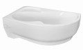 Badewanne Eckwanne Wela 160x100 cm links Ablage Bambus Thermobadewanne Isolierung Acrylwanne + Siphon Viega (id: 2219)