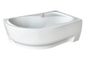 Badewanne Eckwanne Wela 150x100 cm rechts Ablage Bambus Thermobadewanne Isolierung Acrylwanne + Siphon Viega (id: 2220)