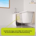 Badewanne Eckwanne Wela 150x100 cm rechts Ablage Bambus Thermobadewanne Isolierung Acrylwanne + Siphon Viega (id: 2220)