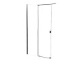 WALK IN Duschwand Duschabtrennung 90-140 cm Vayo Duschkabine Glas Dusche Schiebetür Chrom (id: 2223)