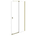 WALK IN Duschwand Duschabtrennung 90-140 cm Vayo Duschkabine Glas Dusche Schiebetür Gold (id: 2224)