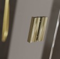 WALK IN Duschwand Duschabtrennung 90-140 cm Vayo Duschkabine Glas Dusche Schiebetür Gold (id: 2224)