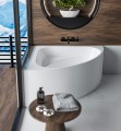 Badewanne Eckwanne Dina 140 x 140 cm Antirusch Acrylwanne + Siphon Viega (id: 2226)