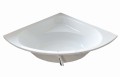Badewanne Eckwanne Dina 140 x 140 cm Antirusch Acrylwanne + Siphon Viega (id: 2226)