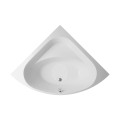 Badewanne Eckwanne Dina 140 x 140 cm Antirusch Acrylwanne + Siphon Viega (id: 2226)