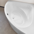 Badewanne Eckwanne Dina 140 x 140 cm Antirusch Acrylwanne + Siphon Viega (id: 2226)