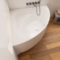 Badewanne Eckwanne Dina 140 x 140 cm Antirusch Acrylwanne + Siphon Viega (id: 2226)