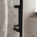 Duschkabine Azul 80x80 x185 cm Viereck Duschabtrennung Glas Wand Easy Clean schwarz (id: 2227)