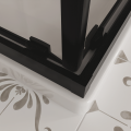 Duschkabine Azul 90x90 x185 cm Easy Clean Viereck Glas Wand schwarz Duschabtrennung (id: 2228)
