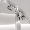 Duschkabine Azul 80x80 x185 cm Easy Clean Viertelkreis R55 Glas Wand chrom Duschabtrennung (id: 2229)