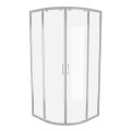 Duschkabine Azul 90x90 x185 cm Easy Clean Viertelkreis R55 Glas Wand chrom Duschabtrennung (id: 2230)