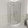 SET Duschkabine 90 x 90 cm Azul + Duschwanne Brausewanne Ben Viertelkreis Dusche (id: 2232)