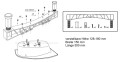 Füße für Badewanne Badewannenfuß für Acrylbadewanne universell (id: 2247)