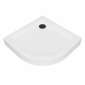 SET Duschkabine 90x90 cm Azul schwarz + Duschwanne Brausewanne Ben Viertelkreis Dusche (id: 2250)
