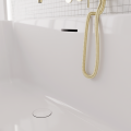 Vorwandbadewanne 160x73 cm Lila halb freistehende Badewanne Wall Slim Wandbadewanne (id: 2253)
