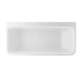 Vorwandbadewanne 170x75 cm Lila halb freistehende Badewanne Wall Slim Wandbadewanne (id: 2254)
