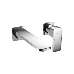 Waschtischarmatur Unterputz Armatur Badarmatur Keria silbern Messing Griff