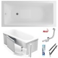 Badewanne Acrylwanne Tami Antirutsch 190x90 cm Rechteck + Antirutschoberfläche (id: 2275)