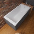 Badewanne Acrylwanne Tami Antirutsch 190x90 cm Rechteck + Antirutschoberfläche (id: 2275)