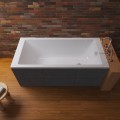 Badewanne Acrylwanne Tami Antirutsch 190x90 cm Rechteck + Antirutschoberfläche (id: 2275)