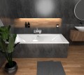 große Badewanne Tami 200x90 cm Antirutsch Acrylwanne Rechteck (id: 2278)