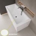 große Badewanne Tami 200x90 cm Antirutsch Acrylwanne Rechteck (id: 2278)