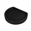 Duschkabine U Form + Duschwanne 100 x 80 cm Halbkreis Duschset schwarz Siphon (id: 2280)