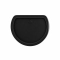 Duschkabine U Form + Duschwanne 100 x 80 cm Halbkreis Duschset schwarz Siphon (id: 2280)