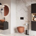 WC Schüssel 48 cm Hänge WC LUQA terracotta wandhängend spülrandlos 360° spin Spülsystem Sitz