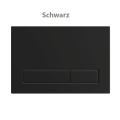 WC-Set Luqa Hänge WC Vorwandelement Unterputz Flaro Betätigungsplatte Schwarz Sitz soft close