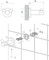 Doppelwandhaken Handtuchhalter Handtuchhaken Messing Bad Farben TOP Qualität (id: 2294)