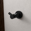 Doppelwandhaken Handtuchhalter Handtuchhaken Messing Bad Farben TOP Qualität (id: 2294) Schwarz matt