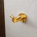Doppelwandhaken Handtuchhalter Handtuchhaken Messing Bad Farben TOP Qualität (id: 2294) Gold