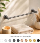 Handtuchhalter Wandhalter 40 cm Stange Messing gold black chrom Top Qualität