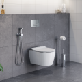 Hänge WC DOTO wandhängend 48 / 54 cm spülrandlos rimless WC Schüssel weiß Sitz
