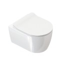 Hänge WC DOTO wandhängend 48 / 54 cm spülrandlos rimless WC Schüssel weiß Sitz/ 48 cm