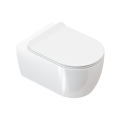 Hänge WC DOTO wandhängend 48 / 54 cm spülrandlos rimless WC Schüssel weiß Sitz/54 cm