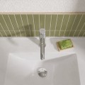 Waschtischarmatur Armatur Wasserhahn Badarmatur Delta Pi schwarz gold chrom TOP Qualität (id: 2300)