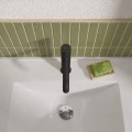 Waschtischarmatur Armatur Wasserhahn Badarmatur Delta Pi schwarz gold chrom TOP Qualität (id: 2300)