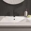 Waschtischarmatur Armatur Wasserhahn Badarmatur Delta Pi schwarz gold chrom TOP Qualität (id: 2300)