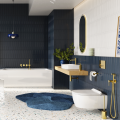 Waschtischarmatur Armatur Wasserhahn Badarmatur Delta Pi schwarz gold chrom TOP Qualität (id: 2300)