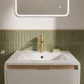 Waschtischarmatur Armatur Wasserhahn Badarmatur Delta Pi schwarz gold chrom TOP Qualität (id: 2300)