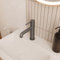 Waschtischarmatur Armatur Wasserhahn Badarmatur Delta Pi schwarz gold chrom TOP Qualität (id: 2300)