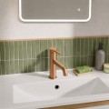 Waschtischarmatur Armatur Wasserhahn Badarmatur Delta Pi schwarz gold chrom TOP Qualität (id: 2300)