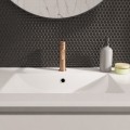 Waschtischarmatur Armatur Wasserhahn Badarmatur Delta Pi schwarz gold chrom TOP Qualität (id: 2300)